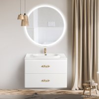  BelBagno Тумба под умывальник Onda-M-800-2C-SO-BL (bianco lucido)