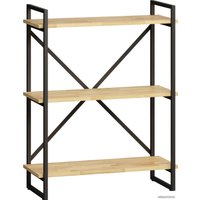 Стеллаж LoftyHome Бервин Рант 80 (натуральный/черный)