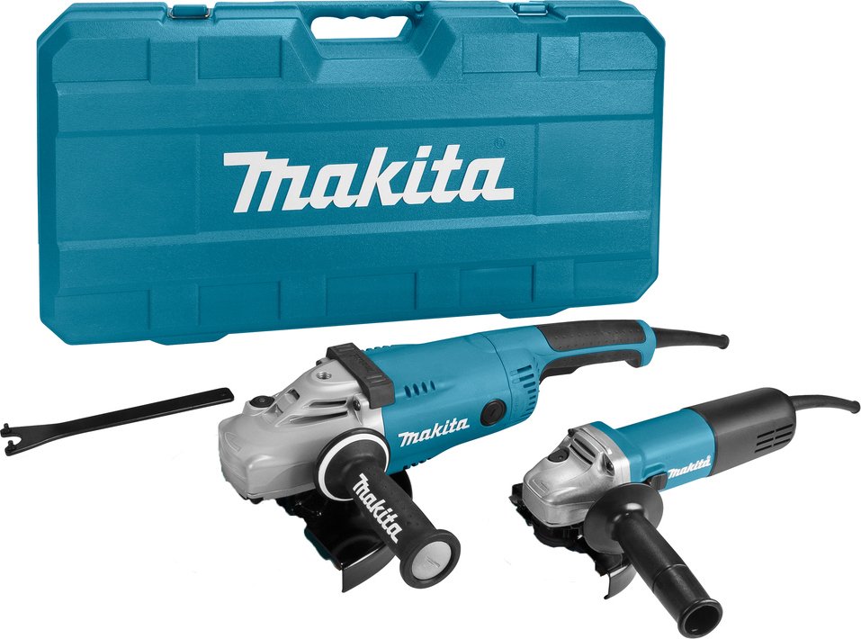 

Makita DK0053G (2 болгарки, кейс)