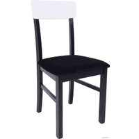 Стул DREWMIX Leo 1 (черный велюр 29B/черный/белый)