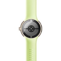 Умные часы Google Pixel Watch 4 41 мм (глянцевый золотистый/лемонграсс, спортивный силиконовый ремешок)