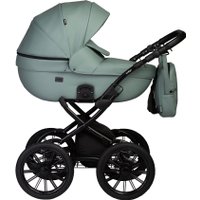 Универсальная коляска Indigo Mio ECO Plus 14" (2 в 1, 03/шалфей кожа)