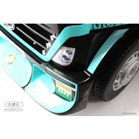 Электромобиль RiverToys Mercedes-Benz Axor с прицепом H777HH (голубой)