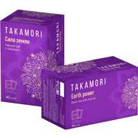 Черный чай Takamori Сила Земли с ча­бре­цом 20 шт