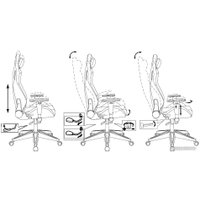 Игровое (геймерское) кресло Knight Outrid Smile (экокожа черный) в Витебске