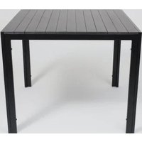 Садовый стол AksHome Sicily 90x90x73 (сталь-черная/черный)