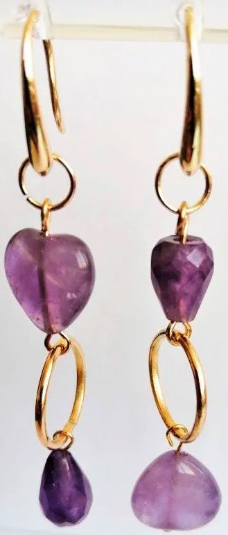 

Серьги Handmade ИП Егорова Слезы Радости с натуральным аметистом
