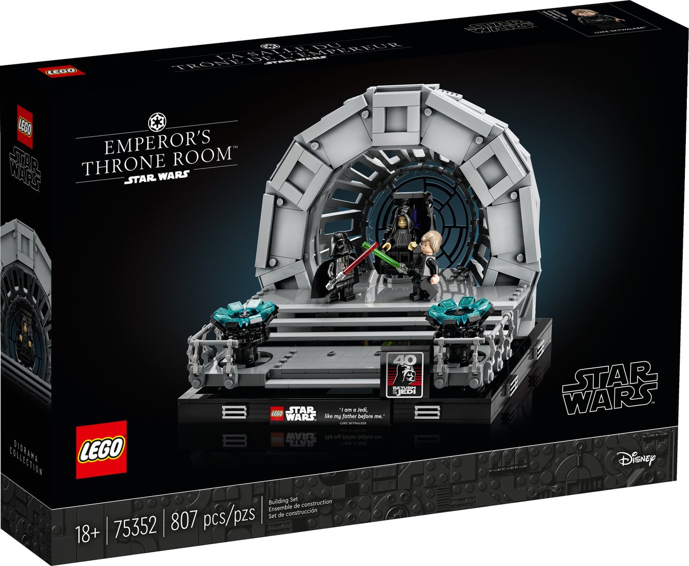 

Конструктор LEGO Star Wars 75352 Диорама: Тронный зал Императора