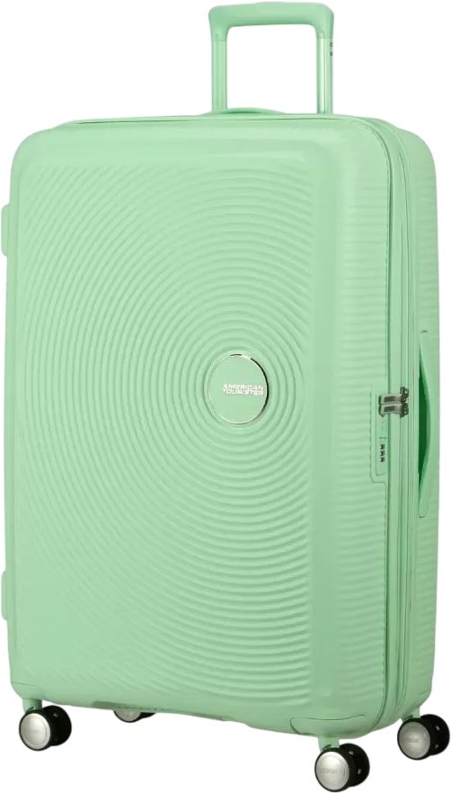 

Чемодан-спиннер American Tourister SoundBox Pastel Green 77 см