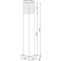 Садовый светильник Arte Lamp Heather A4418PA-1BK