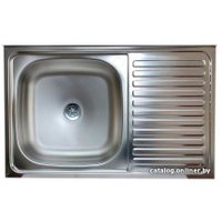 Кухонная мойка Mixline 310337 (левая, матовая, 0.4 мм)