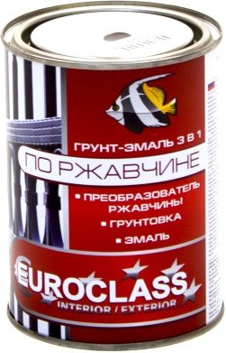 

Эмаль Euroclass грунт-эмаль по ржавчине (бежевый, 0.9 кг)