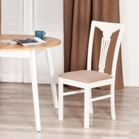 Стул TetChair Hermes 43x49x94 (дерево гевея/Ivory White/ткань серый)