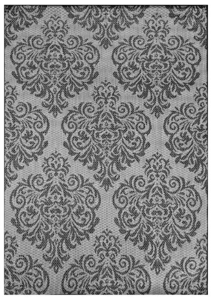 

Ковер для жилой комнаты Bossan Viva B305A-SIYAH-KGRI 120x170