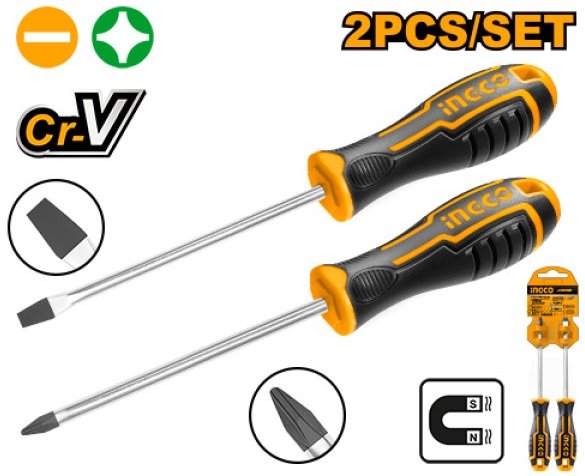 

Набор отверток Ingco HKSD0248 (2 предмета)