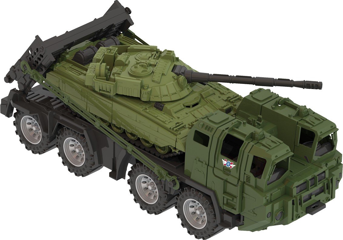 

Грузовик Нордпласт Военный тягач Щит с танком 258