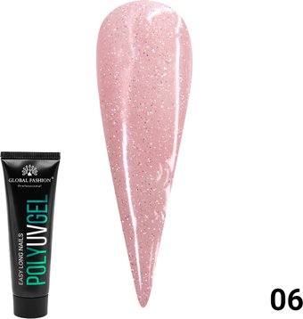 Polygel with shimmer (тон 06) 30 г