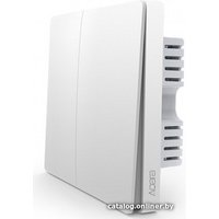 Выключатель Aqara Wall Light Switch ZigBee (двухклавишный, разрыв фазовой линии)