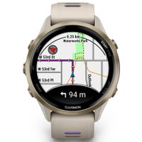 Умные часы Garmin Forerunner 970 47 мм (бежевый/фиолетовый)