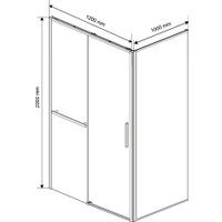 Душевой уголок Vincea Slim Soft VSR-1SS1012CLGM