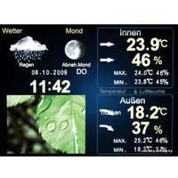 Цифровая фоторамка Hama Digital Photo Frame 8" (00090923) + погодная станция