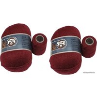 Набор пряжи для вязания ХоббиБум Пух норки 828 50 г 340 м (бордовый)