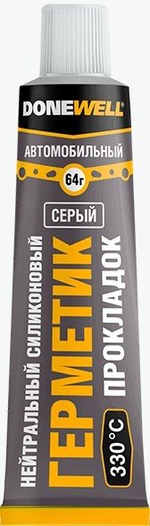 

Donewell Нейтральный силиконовый герметик прокладок 64г (серый)
