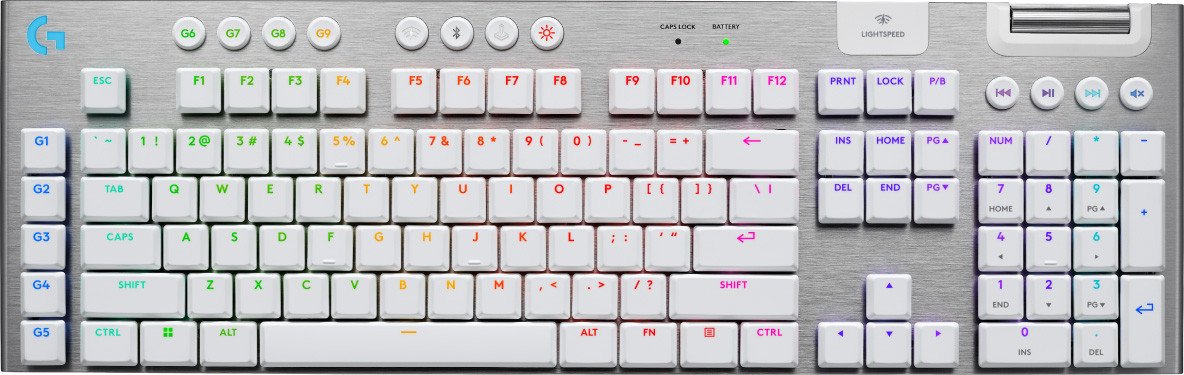 Клавиатура Logitech G915 X Lightspeed GL Tactile 920-012690 (белый, нет кириллицы)