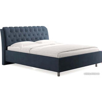 Кровать Сонум Olivia 200x200 (замша синий)