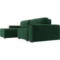 Угловой диван Лига диванов Лига-029 левый 121926L (велюр зеленый)