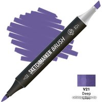 Маркер художественный Sketchmarker Brush Двусторонний V21 SMB-V21 (глубокий сиреневый)