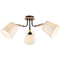 Люстра средней высоты Ambrella light Traditional TR4731/3 BK/LWD (черный/светлое дерево)