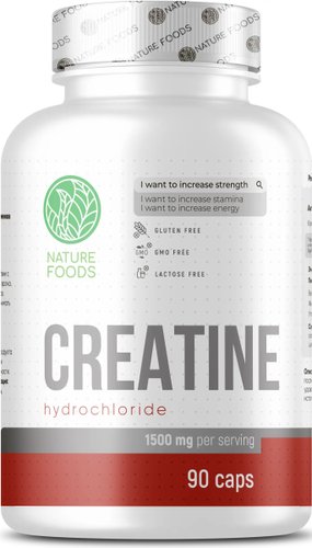 Гидрохлорид креатина Nature Foods Creatine hydrochloride (90 капсул)