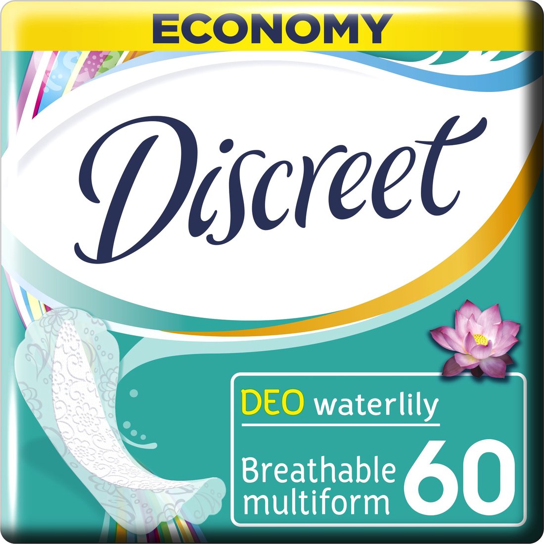 

Прокладки ежедневные Discreet Deo Water Lily Multiform Trio (60 шт)