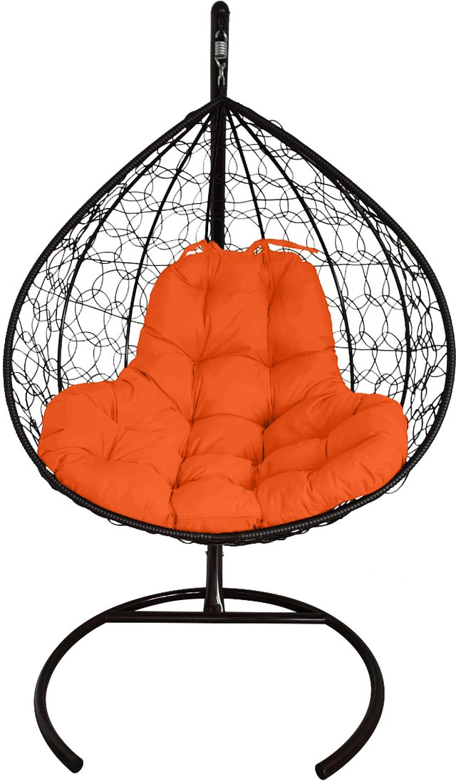 

Подвесное кресло M-Group XL 11120407 (черный ротанг/оранжевая подушка)