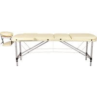 Массажный стол Atlas Sport складной 3-с алюминиевый 60 см (бежевый)