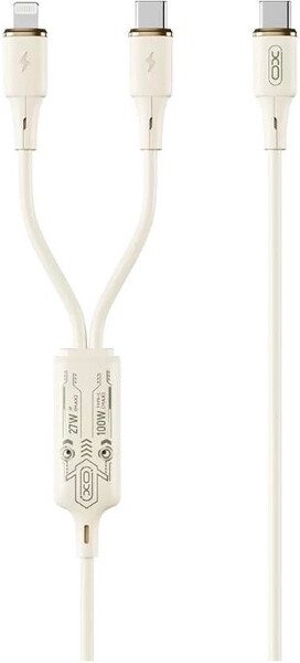 

Кабель XO NB-Q262 USB Type-C - Lightning/USB Type-C (1.2 м, белый)