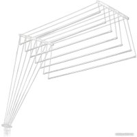 Сушилка для белья Comfort Alumin Euro Premium потолочная 7 прутьев 120 см (алюминий/белый)