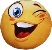 Emoji. Подмигивание 26-884 (желтый/черный)