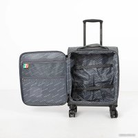Чемодан-спиннер Francesco Molinary 338-1004/3-20GRY (серый)