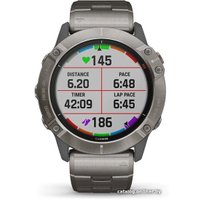 Умные часы Garmin Fenix 6X Pro Solar (титановый)