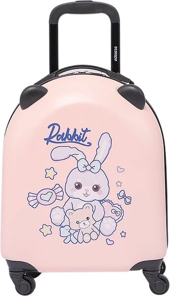 

Чемодан-спиннер Ecotope Заяц 324-E-1-16-PNK (розовый)