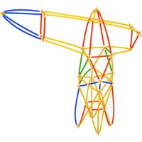 Конструктор Dede Bamboo-стики. Техника 03679