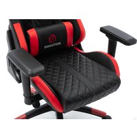Игровое (геймерское) кресло Evolution Racer (черный/красный)