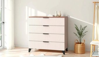 Комод MLK Тоскана (дуб табачный/бисквит)