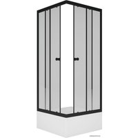 Душевой уголок Метакам Universal Black 90x90 KKS_013568 (прозрачное стекло)