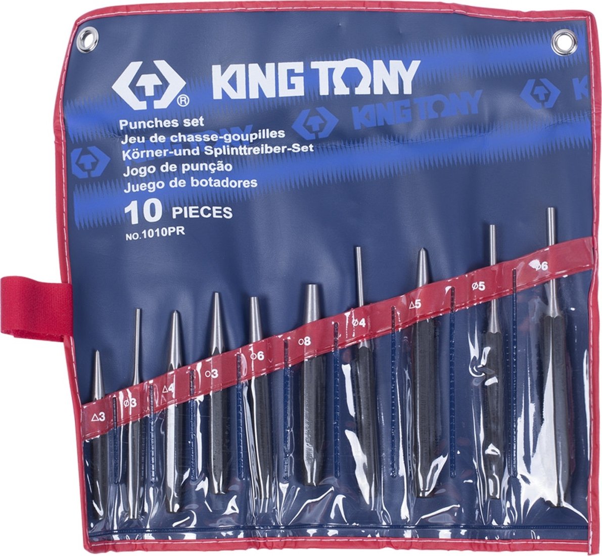 Набор выколоток King Tony 1010PR (10 предметов)