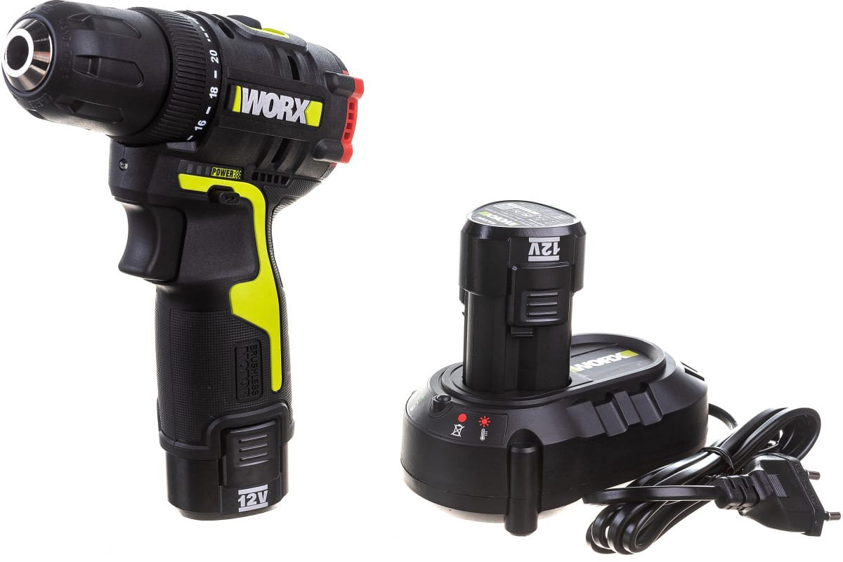

Дрель-шуруповерт Worx Professional WU130X (с 2-мя АКБ, сумка)