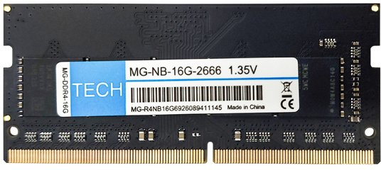 

Оперативная память Tech 16ГБ DDR4 SODIMM 2666МГц