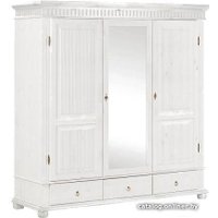 Шкаф распашной ММЦ Хельсинки 3SPGTM (белый воск)